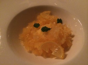 Palate Cleanser: Citrus Curd Setsuma and Kumquat