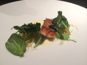 Rock Cod: Salsify, Oro Blanco, Scallion and Fried Kale