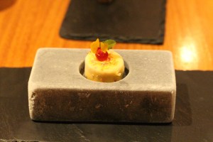 Cashew and Pomegranite Palate Cleanser Flan